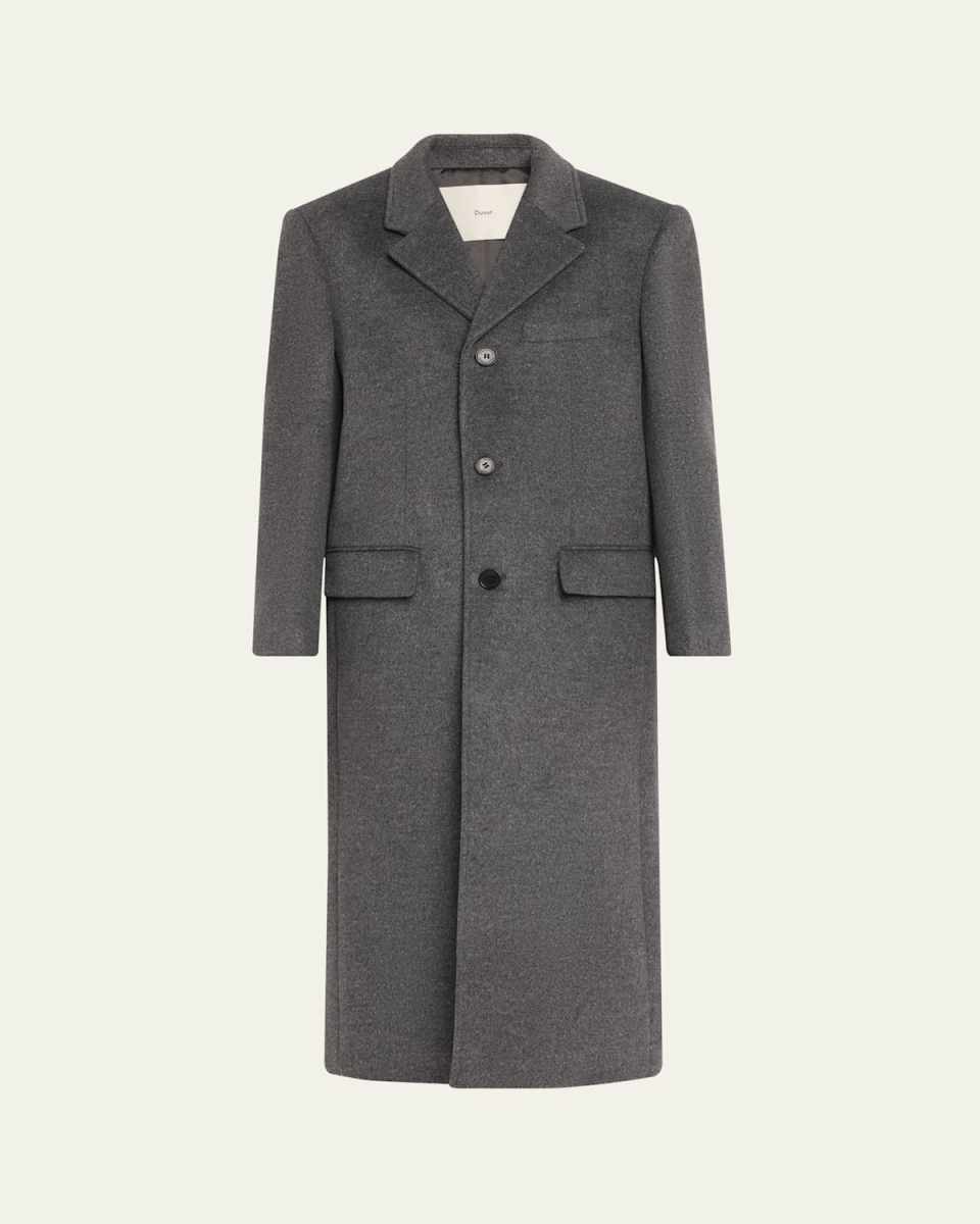 3-Button Wool-Cashmere Coat